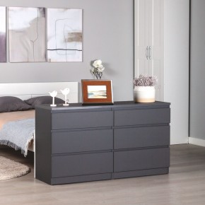 2.03.02.080.4 КАСТОР комод 6 ящиков RU серый в Карталах - kartaly.ok-mebel.com | фото 3