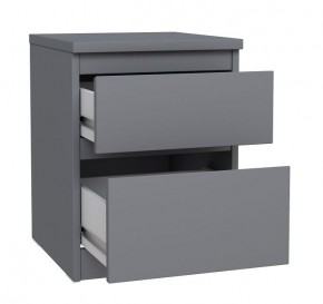 2.03.03.050.4 КАСТОР тумба 2 ящика RU серая в Карталах - kartaly.ok-mebel.com | фото 2