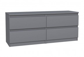 2.03.03.100.4 КАСТОР тумба 4 ящика RU серая в Карталах - kartaly.ok-mebel.com | фото