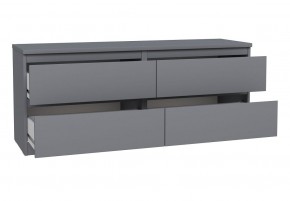 2.03.03.100.4 КАСТОР тумба 4 ящика RU серая в Карталах - kartaly.ok-mebel.com | фото 3