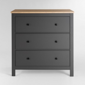 2.08.02.020.15 САГА комод 3 ящика серый/ясень в Карталах - kartaly.ok-mebel.com | фото 2