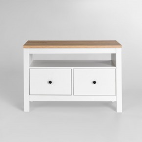 2.08.03.080.14 САГА тумба 2 ящика белая/ясень RU в Карталах - kartaly.ok-mebel.com | фото 2