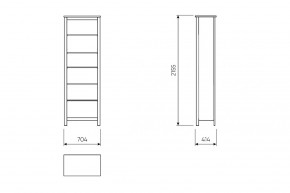 2.08.07.110.6 САГА стеллаж 70 темно-бирюзовый RU в Карталах - kartaly.ok-mebel.com | фото