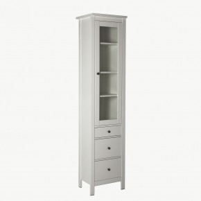 2.08.07.120.1 САГА шкаф с витриной 50 белый RU в Карталах - kartaly.ok-mebel.com | фото 2