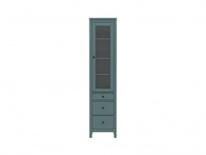 2.08.07.120.6 САГА шкаф с витриной 50 темно-бирюзовый RU в Карталах - kartaly.ok-mebel.com | фото 2