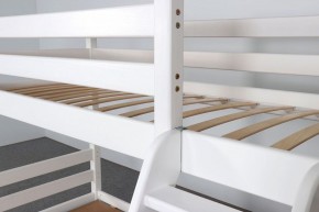 АДЕЛЬ Кровать двухъярусная с наклонной лестницей (белый) в Карталах - kartaly.ok-mebel.com | фото 6