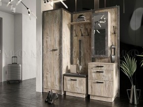 АМЕЛИ Прихожая (Дуб Юкон/Бетон темный) в Карталах - kartaly.ok-mebel.com | фото