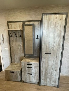 АМЕЛИ Прихожая (Дуб Юкон/Бетон темный) в Карталах - kartaly.ok-mebel.com | фото 2