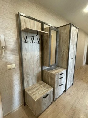 АМЕЛИ Прихожая (Дуб Юкон/Бетон темный) в Карталах - kartaly.ok-mebel.com | фото 4
