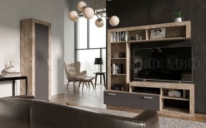 Ангара Шкаф 2-х створчатый (Графит/дуб юкон) в Карталах - kartaly.ok-mebel.com | фото 3