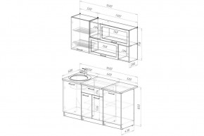 АНТИКА Кухонный гарнитур Стандарт (1600 мм) в Карталах - kartaly.ok-mebel.com | фото 2