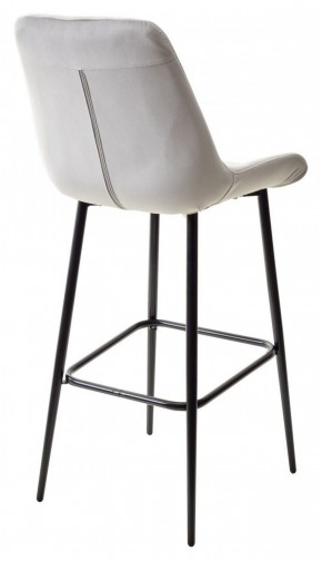 Барный стул ХОФМАН, цвет H-09 Светло-серый, велюр / черный каркас М-City в Карталах - kartaly.ok-mebel.com | фото 6
