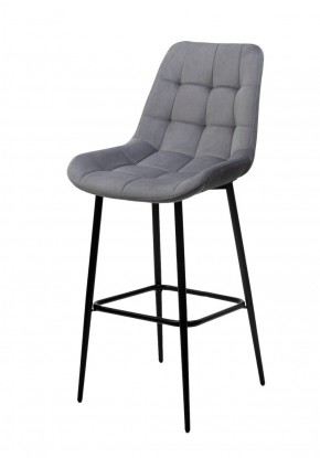 Барный стул ХОФМАН, цвет H-14 Серый, велюр / черный каркас М-City в Карталах - kartaly.ok-mebel.com | фото 1