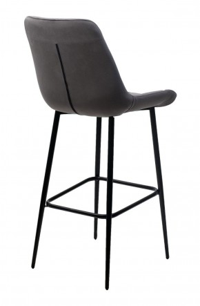 Барный стул ХОФМАН, цвет H-14 Серый, велюр / черный каркас М-City в Карталах - kartaly.ok-mebel.com | фото 4