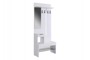 БАСКО Прихожая К2 (белое дерево) в Карталах - kartaly.ok-mebel.com | фото 2