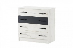 БЕАТРИС Комод К800 (дуб крафт белый/антрацит) в Карталах - kartaly.ok-mebel.com | фото 2