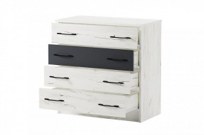 БЕАТРИС Комод К800 (дуб крафт белый/антрацит) в Карталах - kartaly.ok-mebel.com | фото 3