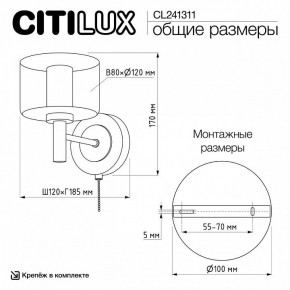 Бра Citilux ELAN CL241311 в Карталах - kartaly.ok-mebel.com | фото 8
