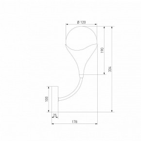 Бра Eurosvet Calyx 60168/1 латунь в Карталах - kartaly.ok-mebel.com | фото 3