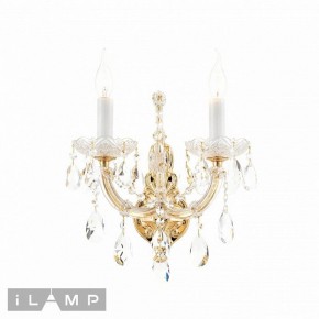 Бра iLamp Diamond W6071-2 GD+CL в Карталах - kartaly.ok-mebel.com | фото 2