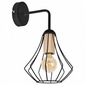 Бра Imex MD.9051 MD.9051-1-W-BK+WOOD в Карталах - kartaly.ok-mebel.com | фото