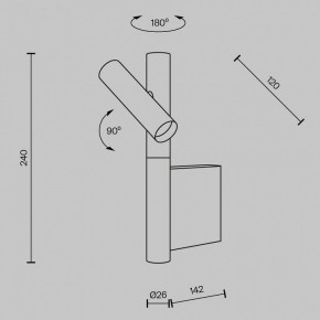 Бра Maytoni Utility MOD433WL-L3BS3K в Карталах - kartaly.ok-mebel.com | фото 4