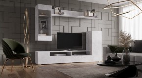 ДАЛЛАС Гостиная (модульная) цемент светлый в Карталах - kartaly.ok-mebel.com | фото
