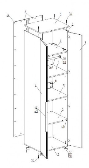 Детская "Лео" (модульная) в Карталах - kartaly.ok-mebel.com | фото 9