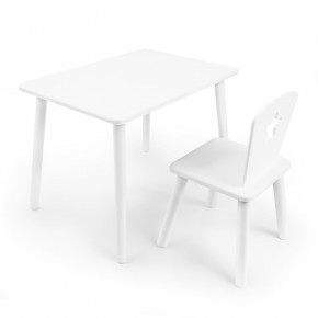 Детский комплект стол и стул «Звезда» Rolti Baby (белый/белый, массив березы/мдф) в Карталах - kartaly.ok-mebel.com | фото