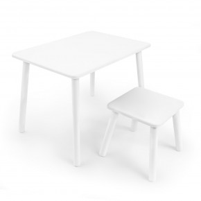 Детский комплект стол и табурет Rolti Baby (белая столешница/белое сиденье/белые ножки) в Карталах - kartaly.ok-mebel.com | фото