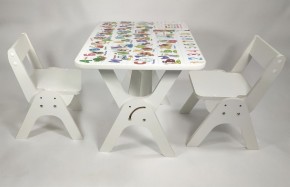 Детский растущий стол-парта и два стула Я САМ "Умка-Дуо" (Алфавит) в Карталах - kartaly.ok-mebel.com | фото 1