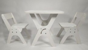 Детский растущий стол-парта и два стула Я САМ "Умка-Дуо" (Белый) в Карталах - kartaly.ok-mebel.com | фото 1