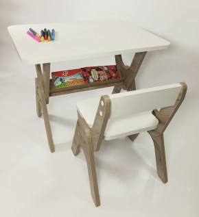 Детский растущий стол-парта и стул Я САМ "Умка" (Дуб/Серый) в Карталах - kartaly.ok-mebel.com | фото 8