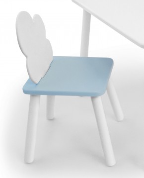 Детский стул Облачко (Белый/Голубой/Белый) в Карталах - kartaly.ok-mebel.com | фото