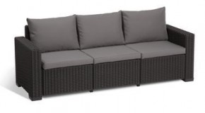 Диван Калифорния 3-х местный (California 3 Sofa), графит в Карталах - kartaly.ok-mebel.com | фото 2