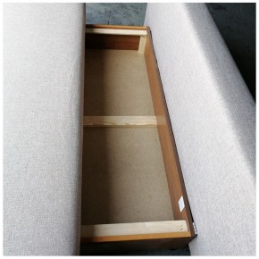 Диван-кровать Комфорт без подлокотников BALTIC AZURE (4 подушки) в Карталах - kartaly.ok-mebel.com | фото 4