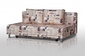 Диван-кровать Комфорт без подлокотников Принт "Gazeta" (2 подушки) в Карталах - kartaly.ok-mebel.com | фото