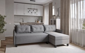 Диван-кровать угловой Киркас серый, ткань рогожка в Карталах - kartaly.ok-mebel.com | фото 2