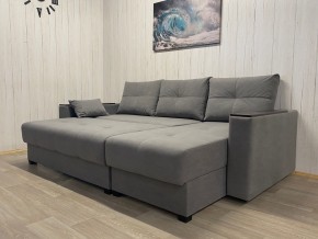 Диван угловой Комфорт-3 (НПБ+МДФ) велюр Galaxy Lite 26 в Карталах - kartaly.ok-mebel.com | фото 3