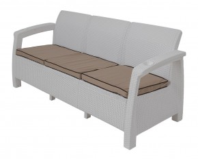 Диван Yalta Premium Sofa 3 Set (Ялта) белый (+подушки под спину) в Карталах - kartaly.ok-mebel.com | фото