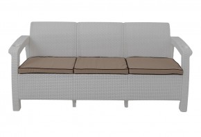 Диван Yalta Premium Sofa 3 Set (Ялта) белый (+подушки под спину) в Карталах - kartaly.ok-mebel.com | фото 2