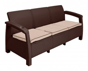 Диван Yalta Premium Sofa 3 Set (Ялта) шоколадный (+подушки под спину) в Карталах - kartaly.ok-mebel.com | фото 2