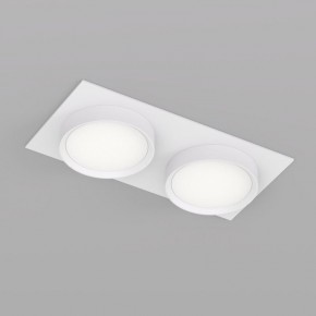 DK2092-WH Встраиваемый светильник FLAT, IP 20, до 15 Вт, GX53, LED, белый, алюминий в Карталах - kartaly.ok-mebel.com | фото 2