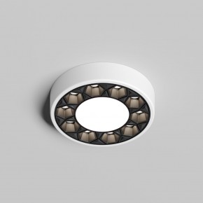 DK2440-WB Встраиваемый светильник DUAL 5+5 Вт, LED 4000K, IP 20, d90mm, белый/черный, алюминий/акрил в Карталах - kartaly.ok-mebel.com | фото