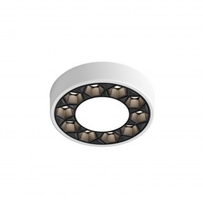 DK2440-WB Встраиваемый светильник DUAL 5+5 Вт, LED 4000K, IP 20, d90mm, белый/черный, алюминий/акрил в Карталах - kartaly.ok-mebel.com | фото 4