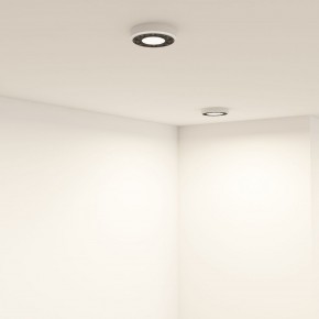 DK2440-WB Встраиваемый светильник DUAL 5+5 Вт, LED 4000K, IP 20, d90mm, белый/черный, алюминий/акрил в Карталах - kartaly.ok-mebel.com | фото 6