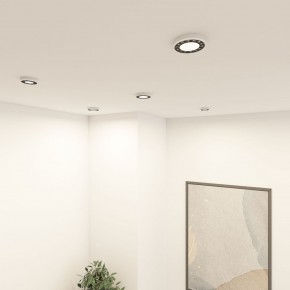 DK2441-WB Встраиваемый светильник DUAL 9+9 Вт, LED 4000K, IP 20, d120mm, белый/черный, алюминий/акрил в Карталах - kartaly.ok-mebel.com | фото 6