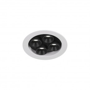 DK2510-WB Встраиваемый светильник SPACE со светодиодом d65 220V 8W 38° 4000К IP20 белый/черный алюминий в Карталах - kartaly.ok-mebel.com | фото 4