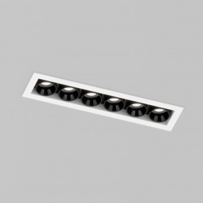 DK2514-WB Встраиваемый светильник SPACE со светодиодом L126mm 220V 10W 38° 4000К IP20 белый/черный алюминий в Карталах - kartaly.ok-mebel.com | фото