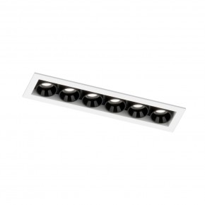 DK2514-WB Встраиваемый светильник SPACE со светодиодом L126mm 220V 10W 38° 4000К IP20 белый/черный алюминий в Карталах - kartaly.ok-mebel.com | фото 5